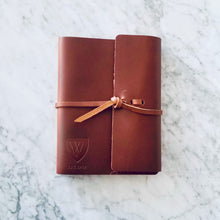 Load image into Gallery viewer, Leather Journal (Brown, Flap-tie closure) | Fine Goods